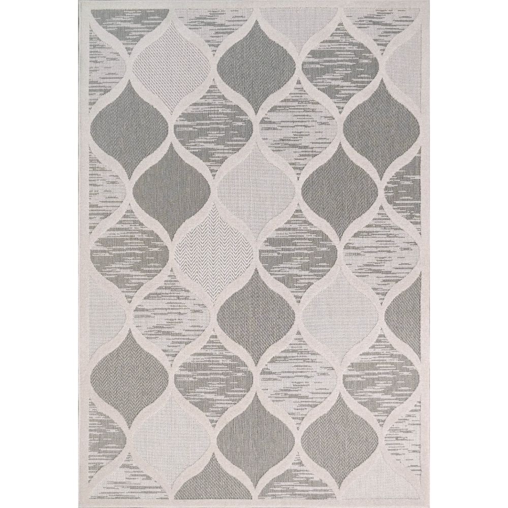 Dynamic Rugs 6402-901 Tessie 2.7 Ft. X 4.11 Ft. Rectangle Rug in Grey/Ivory 
